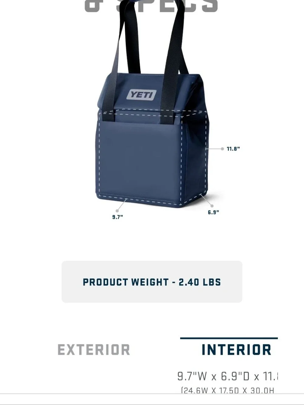 Yeti 14L RESCUE RED Insulated Tote - Picture 5 of 7
